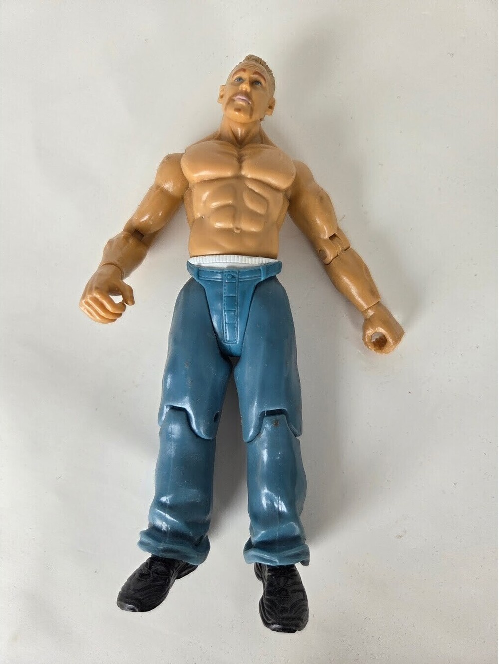WWE Shelton Benjamin Action Figure Jakks Blue Pants Black Boots Ruthless Style
